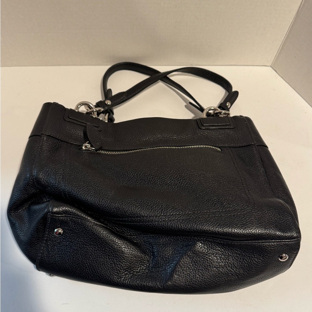 Coach Black Leather Women's Bag - Picture 2 of 6